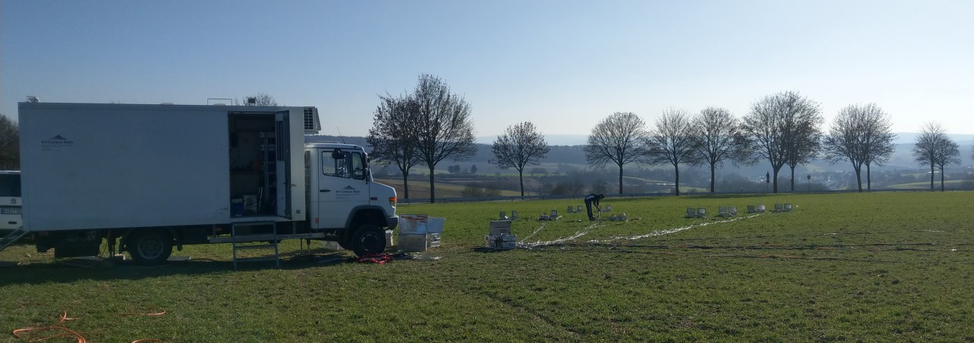 Measuring truck at IBAN field site near Niederselters