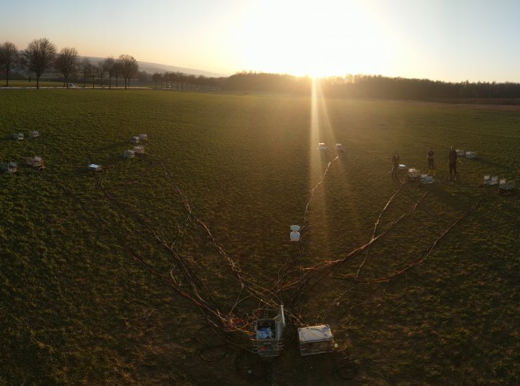 Sunset at IBAN field site near Niederselters